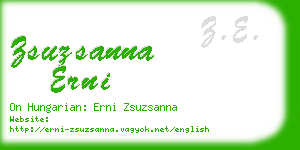 zsuzsanna erni business card